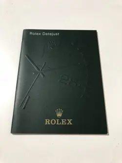 ROLEX DATEJUST BOOKLET ORIGINAL 1999
