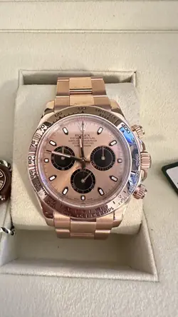ROLEX DAYTONA COSMOGRAPH ROSE GOLD SUNDUST PANDA 116505