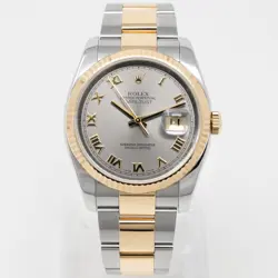 ROLEX DATEJUST 36, 116233, STEEL & GOLD, STEEL ROMAN, OYSTER BRACELET, BOX ON...