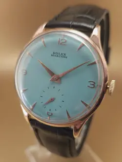 VINTAGE & FINE ROLEX MARCONI MANUAL HAND WINDING 1950'S WRISTWATCH !