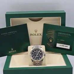 MINT 2023 PAPERS ROLEX SKY-DWELLER 42MM BLACK DIAL JUBILEE BRACELET 336934 BOX