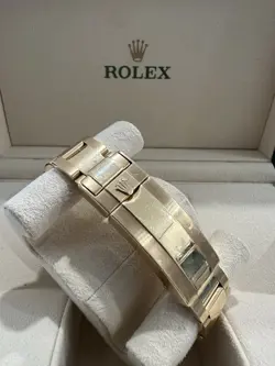 ROLEX MSUBMARINER 116618LB 18K YELLOW GOLD BLUE CERAMIC BEZEL 40mm