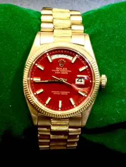 MEN'S ROLEX DAY-DATE AUTOMATIC WATCH REF.6611B IN 18K YELLOW GOLD 115.4 GM