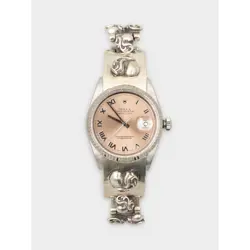 SALMON ROLEX OYSTER PERPETUAL DATEJUST