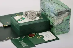 ROLEX DATEJUST 36 16234 TAPESTRY DIAL | 2004 | FULL SET | RECEIPT | UNPOLISHED