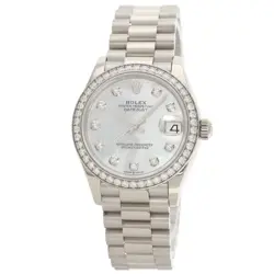 ROLEX DATEJUST 31 BEZEL 10P DIAMOND WATCHES 278289RBR K18 WHITE GOLD/K18 WHI...