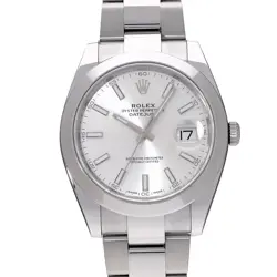 ROLEX DATEJUST 41 126300 SILVER WATCH 684322