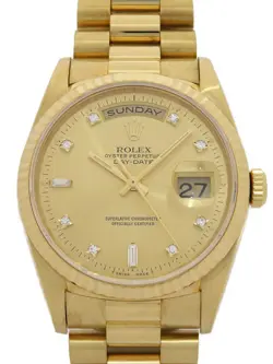 ROLEX DAY DATE 10P DIAMOND 18238A SW00338