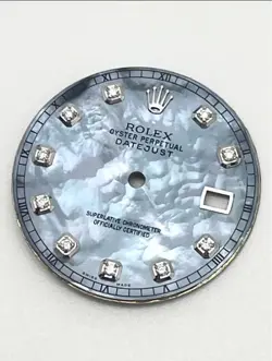 ROLEX DATEJUST TAHITIAN SHELL DIAL DIAMOND BEZEL USED FROM JAPAN