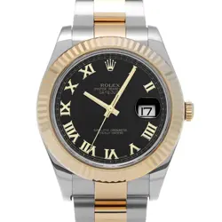 ROLEX DATEJUSTII 116333 BLACK WATCH 686485