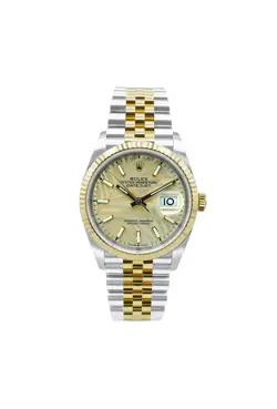 2023 ROLEX DATEJUST 36MM 126233 GOLDEN PALM DIAL TWO-TONE JUBILEE BRACELET