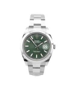 ROLEX DATEJUST 126300 MINT GREEN DIAL 41MM STAINLESS STEEL UNWORN 2025 SET