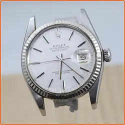 REPLACED SAPPHIRE CRYSTAL ROLEX REF 16014 DATEJUST QUICK SET AUTOMATIC CAL 3035
