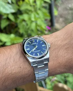 126000 OYSTER PERPETUAL ROLEX BLU ASSEMBLED READ DESCRIPTION