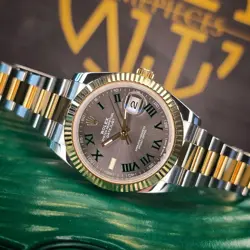 ROLEX DATEJUST 41MM 126333 WIMBLEDON 18K YELLOW GOLD STEEL TWO-TONE WARRANTY B&P