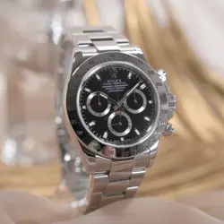 ROLEX DAYTONA 116520 BLACK WARRANTY 2005 BOX/PAPER SN/#F