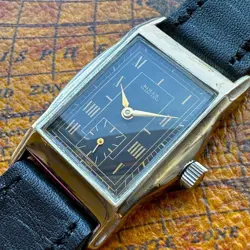 R.W.C ROLEX MARCONI RECTANGULAR ANTIQUE WATCH 1440 ROLEX.WATCH.COMPANY 1930S