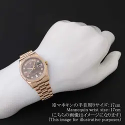 ROLEX Day Date 8P Diamond 2P Baguette Diamond 118235FNA TO222482