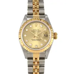 AUTHENTIC ROLEX DATEJUST 69173G SSXYG AUTOMATIC #U  #260-008-003-6760