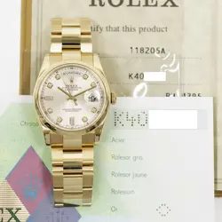 2003 ROLEX DAY-DATE 36, 118205, ROSE GOLD, PINK DIAMOND DIAL, OYSTER BRACELET...