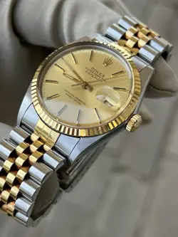 Rolex Datejust Steel & Gold - Box & Papers - Excellent Sharp Condition