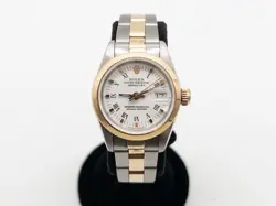 $12,000 ROLEX WHITE DIAL 18K YELLOW GOLD SS DATEJUST REF 69173 LADIES WATCH WTY
