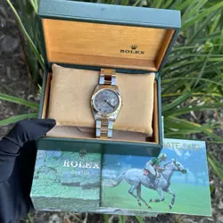 ROLEX DATEJUST REF: 16203 TWO TONE S. STEEL / 18K GOLD 36MM OYSTER MEN'S WATCH