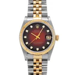 ROLEX DATEJUST 31 68273G CHERRY GRADATION/DIAMOND WATCH 680875