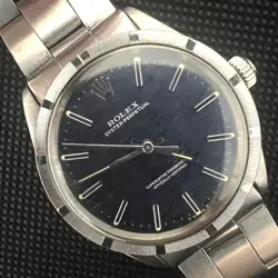 ROLEX OYSTER PERPETUAL 1007 BLUE MEN'S_C0703-W001