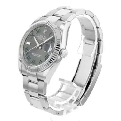 ROLEX DATEJUST 36 126234 SLATE GREY GREEN ROMA 3 ROW OYSTER  36133