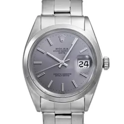 ROLEX OYSTER PERPETUAL DATE PURPLE DIAL 1969 1500 #MO385