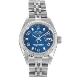 ROLEX DATEJUST 26 79174 BLUE INDEX STEEL WHITE GOLD JUBILEE LADIES WATCH 2001