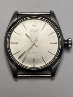 ROLEX OYSTER PRECISION 6426 34MM 17 JEWELS STAINLESS MANUAL WIND  FOR REPAIR