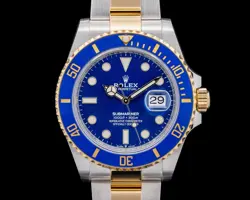 ROLEX SUBMARINER 126613LB 18K YELLOW GOLD / SS BLUE DIAL