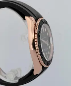 Rolex Yacht-Master BLACK 18K Rose Gold Oysterflex Rubber 40mm 116655 Watch