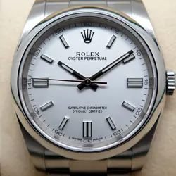 Rolex 116000 Oyster Perpetual with White Dial