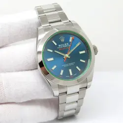 ROLEX 116400GV MILGAUSS WITH BLUE DIAL (NEW OLD STOCK)