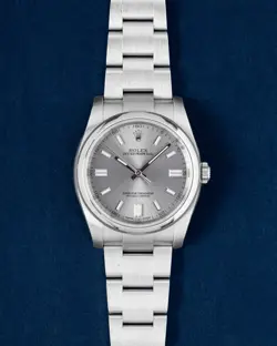 ROLEX OYSTER PERPETUAL 36 116000 36MM SILVER DIAL STEEL MEN'S WATCH