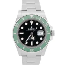 2025 PAPERS ROLEX SUBMARINER DATE KERMIT GREEN STEEL 41MM WATCH 126610 LV BOX