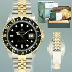 2023 RSC PAPERS ROLEX GMT-MASTER II 2 16713 TWO-TONE YELLOW JUBILEE BLACK DIAL