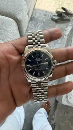 Rolex Datejust Blue Men's Jubilee Bracelet Watch - 126334