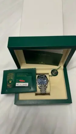 Rolex Datejust Blue Men's Jubilee Bracelet Watch - 126334