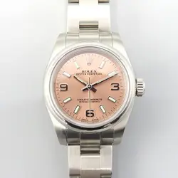 ROLEX 176200 OYSTER PERPETUAL PINK DIAL 26MM AUTOMATIC STEEL WOMEN'S WATCH