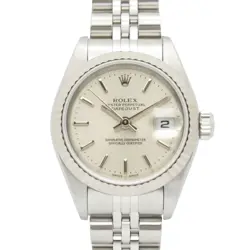 ROLEX DATEJUST P WRIST WATCH 79174 AUTOMATIC 18KWG GOLD SS USED WOMEN