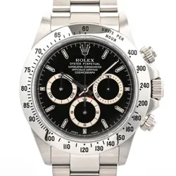 ROLEX DAYTONA 16520 BLACK CASE SIZE 40MM MEN'S USED WATCH #82726