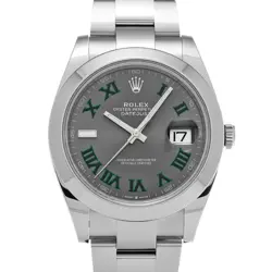 ROLEX DATEJUST 41 126300 GRAY CASE SIZE 4141MM MEN'S USED WATCH #811426