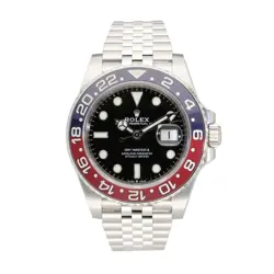 ROLEX GMT-MASTER II PEPSI 126710BLRO BAND SIZE 17.5CM USED WATCH #81726