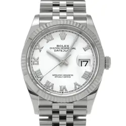 ROLEX DATEJUST 36 126234 WHITE CASE SIZE 3636MM MEN'S USED WATCH #811926