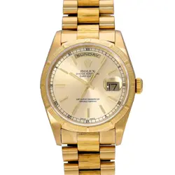 ROLEX DAY DATE 18248 CASE SIZE 3636MM BAND SIZE 19CM MEN'S USED WATCH #81026