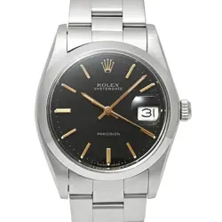 ROLEX OYSTERDATE 6694 BLACK CASE SIZE 34MM X 34MM MEN'S USED WATCH #81726